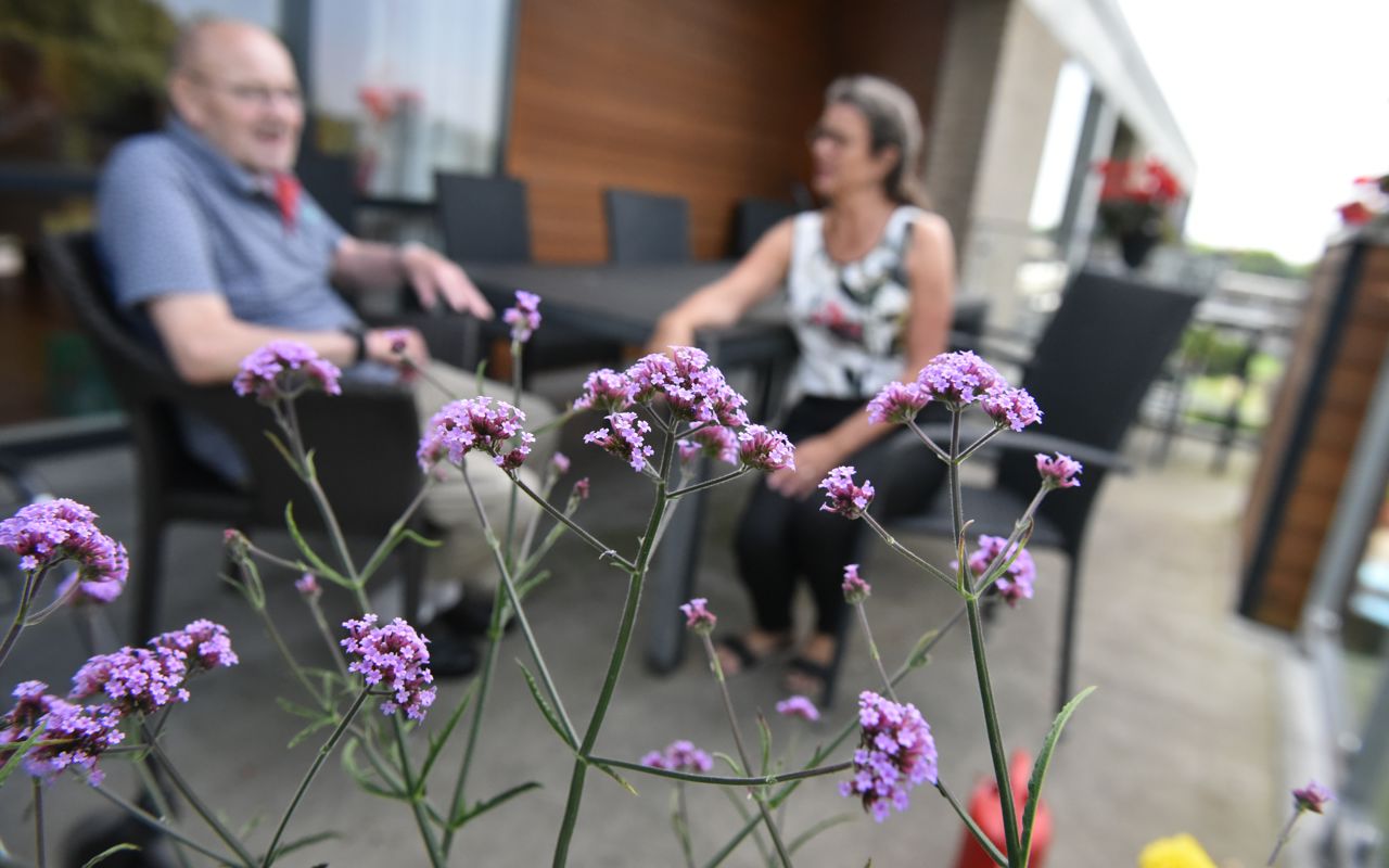 Blomster på Kollektivhuset