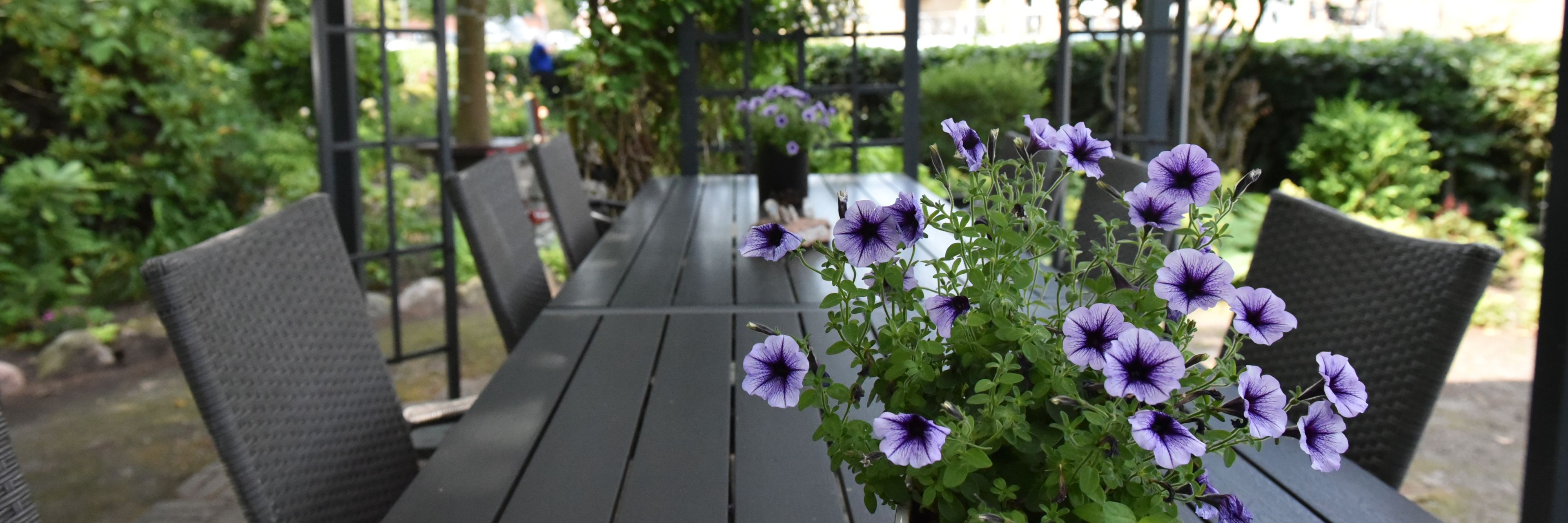 Overdækket terrasse hos Kollektivhuset