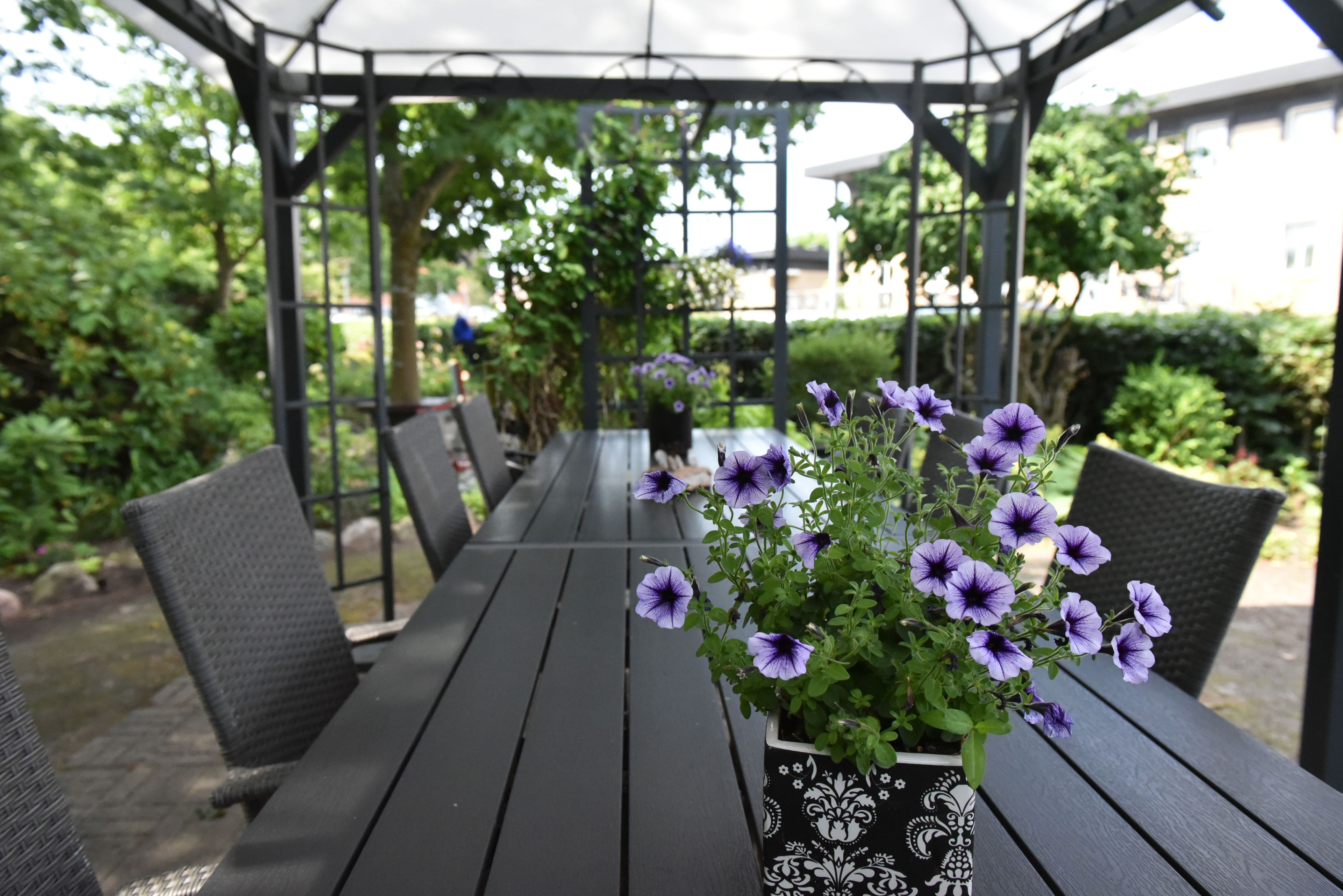 Overdækket terrasse hos Kollektivhuset