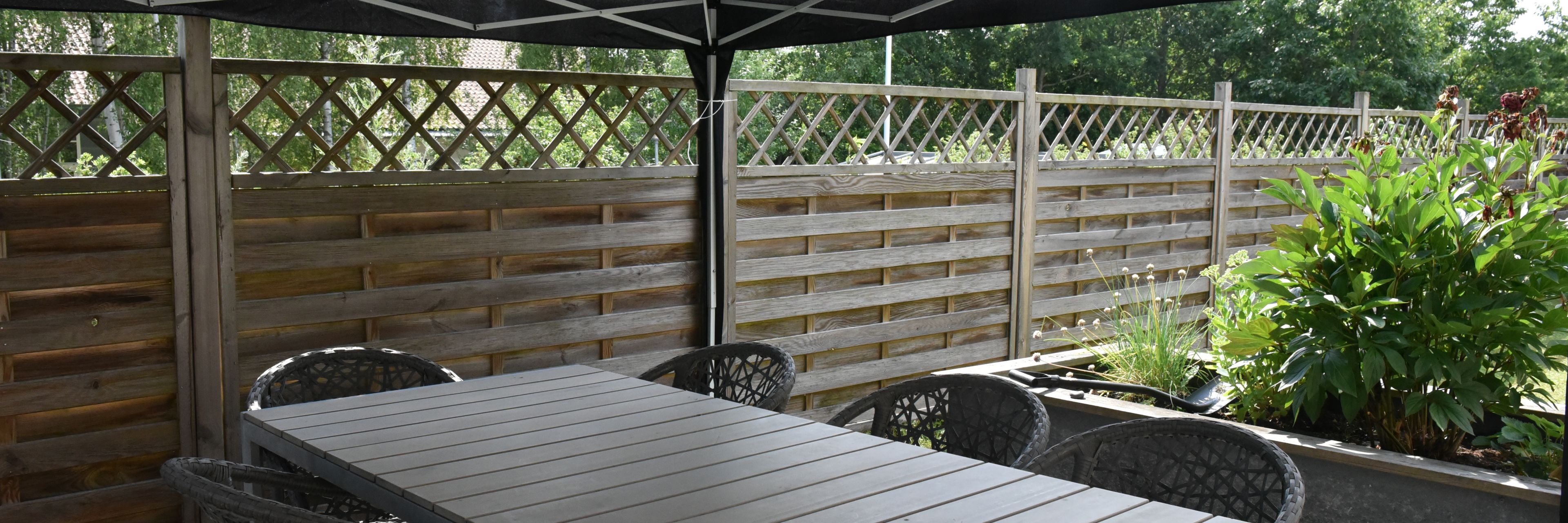 Overdækket terrasse hos Kollektivhuset